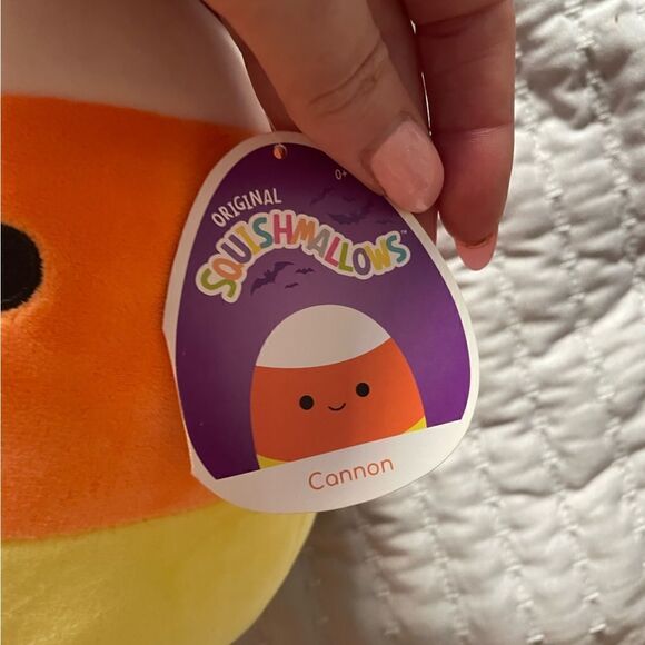 Halloween Squishmallow Cannon the candy corn 8” - Picture 4 of 6